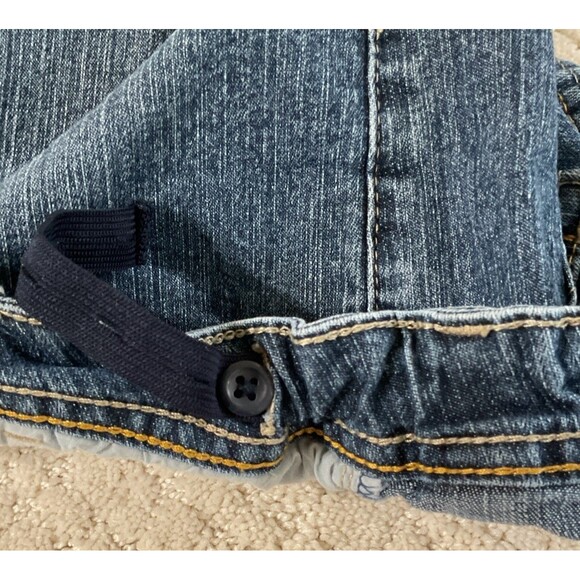 FADED GLORY Girl's Med Wash Adj Waist Reg Fit Bermuda Stretch Jean Shorts sz 12 - Picture 8 of 8